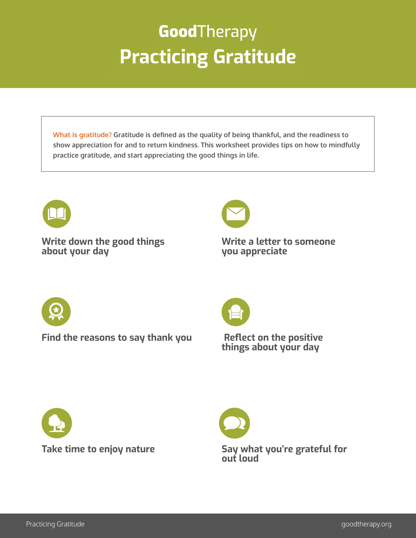  Practicing Gratitude