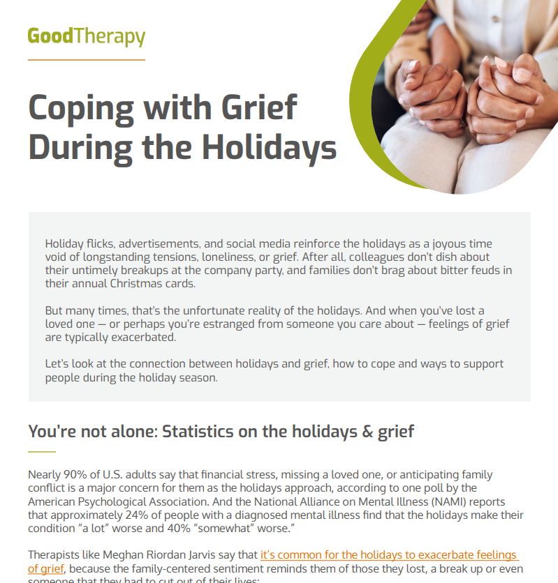  Coping with Grief During the Holidays